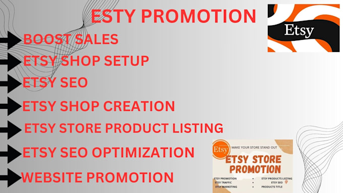 Gig Preview - Do etsy promotion etsy product listing etsy seo etsy shopify pod