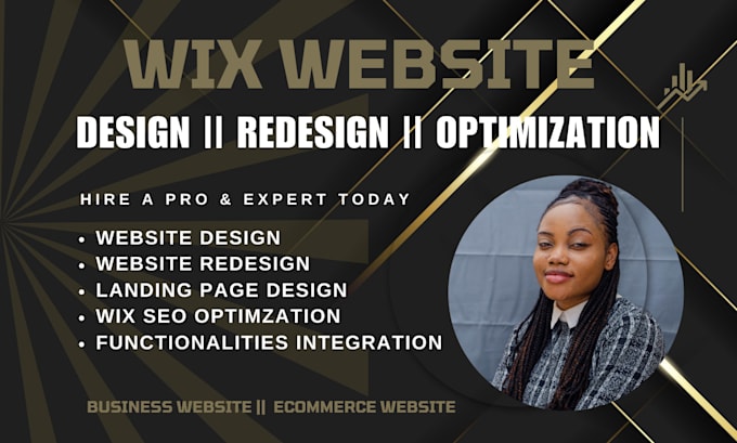 Gig Preview - Wix website redesign wix website design wix website redesign wix studio website