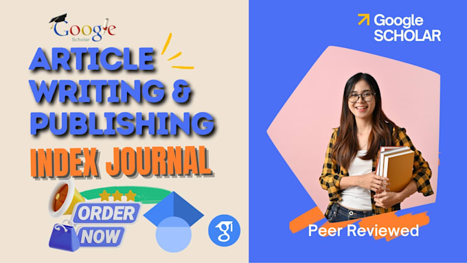 Gig Preview - Write and publish your article research on google scholar index journal