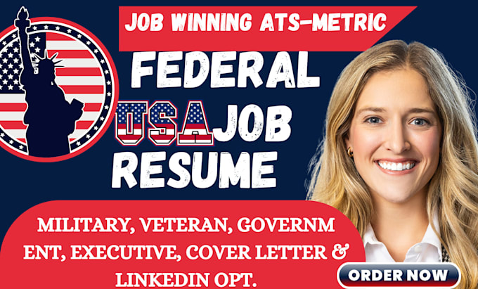 Bestseller - write federal resume usajobs executive, military veteran resume, cover letter cv