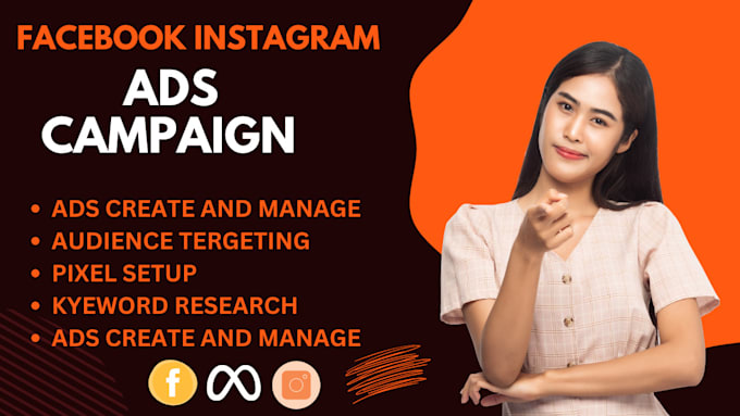 Gig Preview - Be your facebook and instagram ads campaign manager