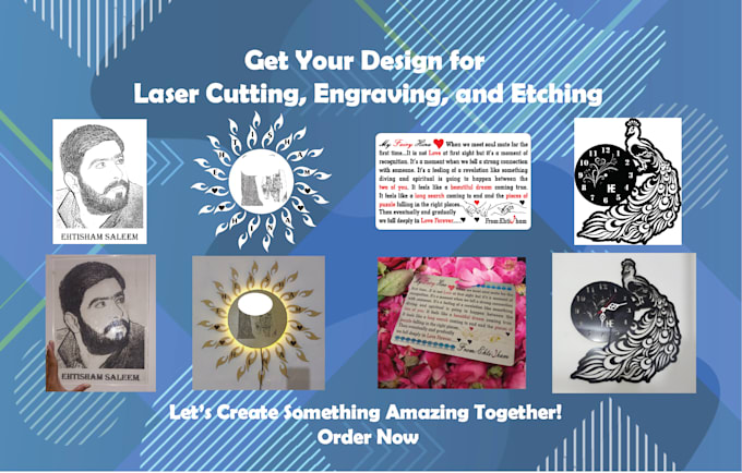 Gig Preview - Design laser cutting engraving and etching files