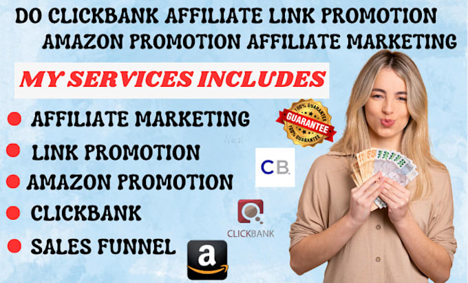 Gig Preview - Do clickbank affiliate link promotion, amazon promotion, affiliate marketing