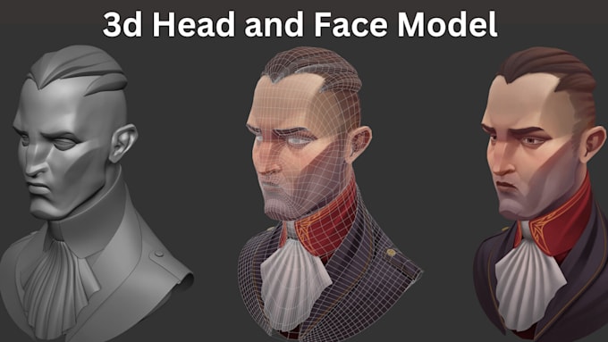 Gig Preview - Amazing 3d face model, 3d head model, body model, 3d bust model for printing