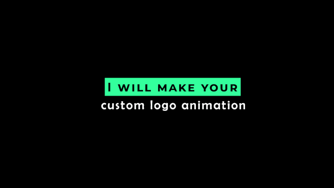 Bestseller - create custom logo animation