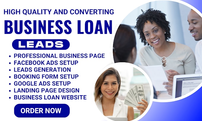 Gig Preview - Generate business loan leads, mca loan leads business loan website