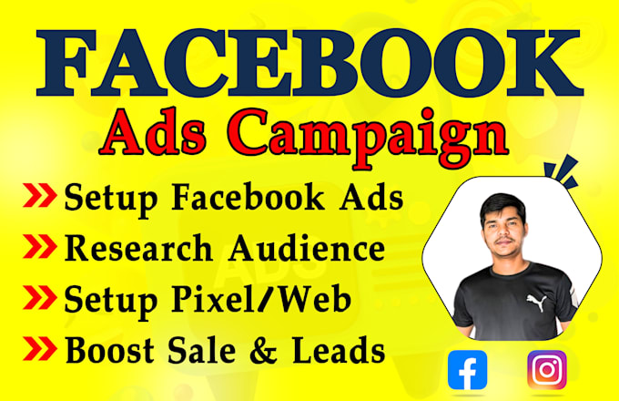 Gig Preview - Run facebook ads meta ads for effective marketing meta ads manager run ads