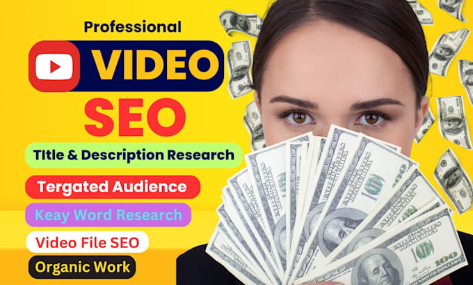 Gig Preview - Do youtube channel video SEO optimize for top search ranking