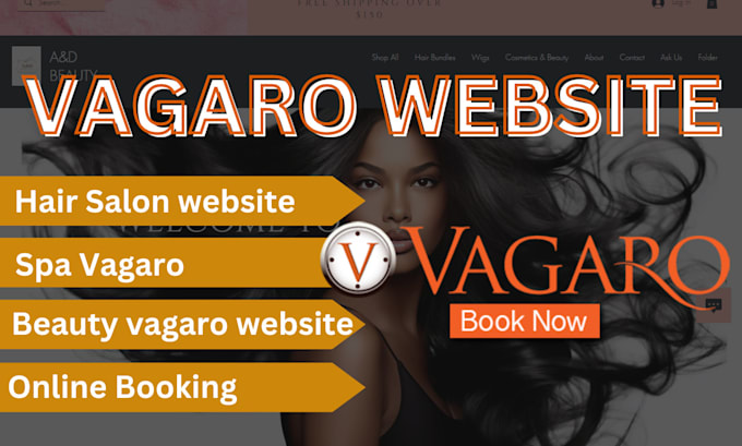 Gig Preview - Build stunning vagaro website salon website spa vagaro with online booking