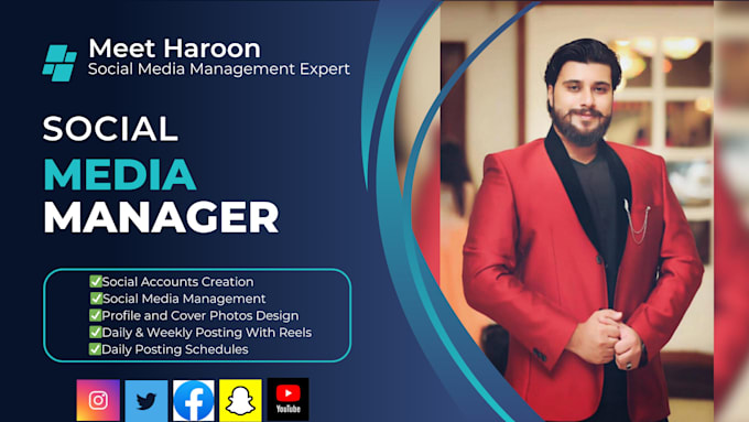 Gig Preview - Be your expert social media manager and content creator