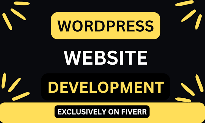 Gig Preview - Build wordpress website development, business website, wordpress website design