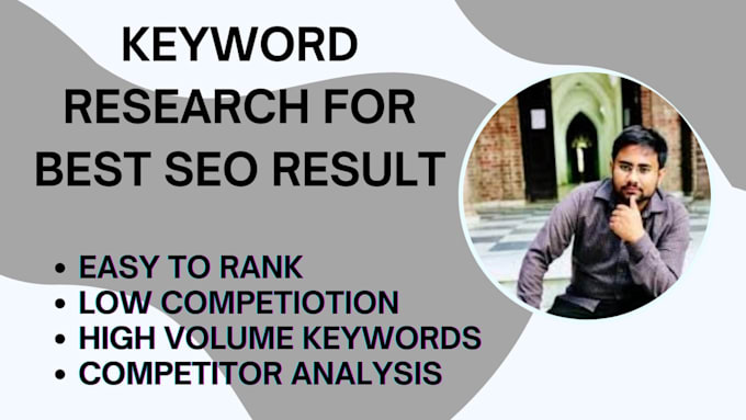 Gig Preview - Provide the best keyword research for SEO