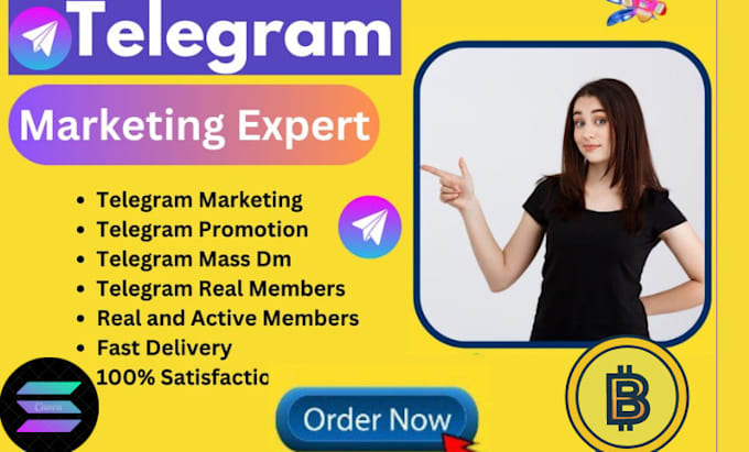 Gig Preview - Superfast organic growth of twitter x promotion and crypto telegram marketing