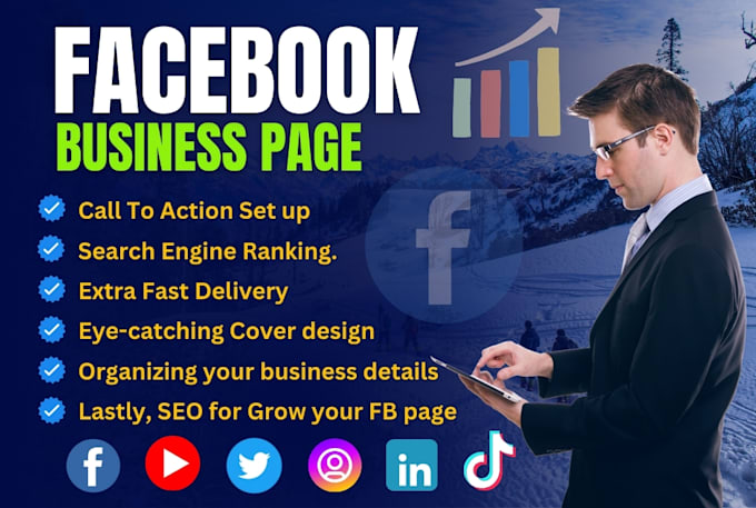 Bestseller - create and set up your impressive facebook business page with all the setup