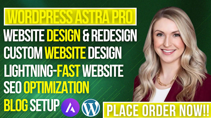 Gig Preview - Install and design wordpress website with elementor pro astra pro crocoblock