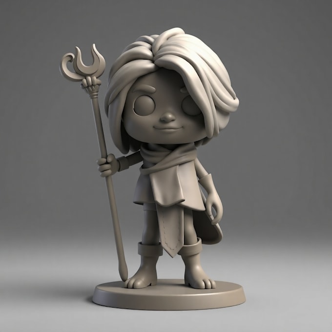 Gig Preview - Sculpt 3d character and models for 3d printing figurine miniatures dwg