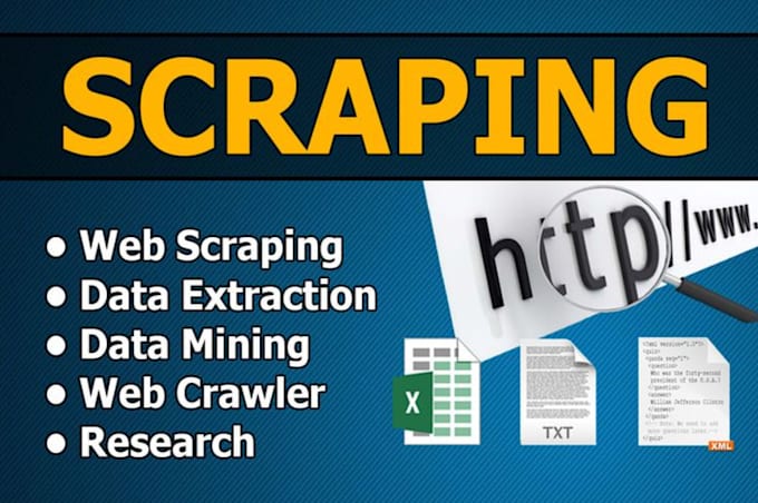 Gig Preview - Do website scraping, data extraction, web automation, data scraping, data mining