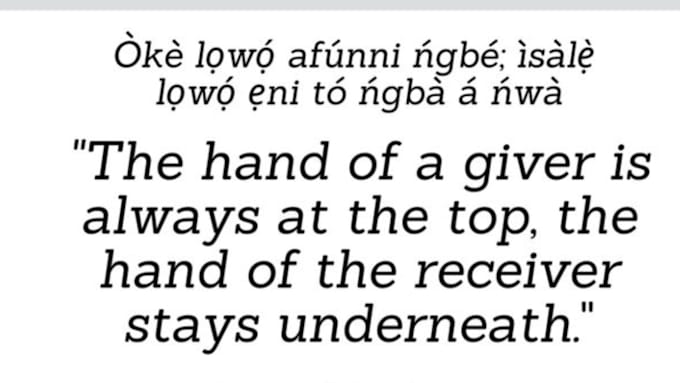 Gig Preview - Be your yoruba and african language tutor