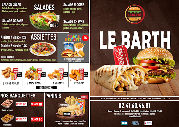 Bestseller - do an amazing menu design, food menu, restaurant menu design