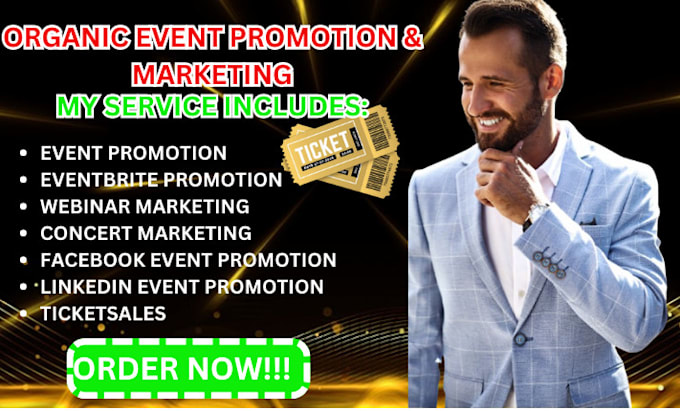 Bestseller - do organic event promotion, eventbrite and social media marketing for you