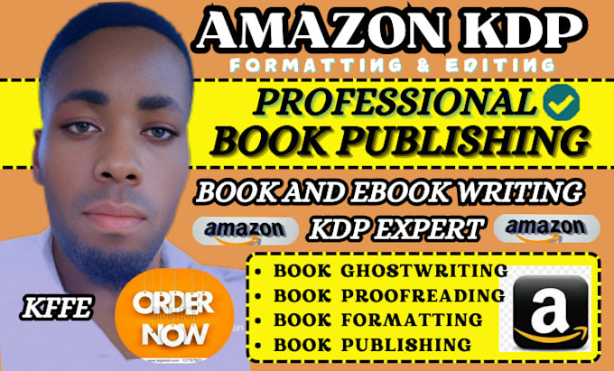 Gig Preview - Do amazon KDP book formatting book ghostwriting for book publishing