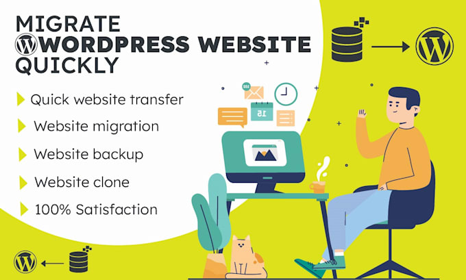 Gig Preview - Migrate, transfer or clone wordpress website quickly