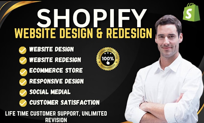 Gig Preview - Redesign shopify website design shopify website redesign shopify store design