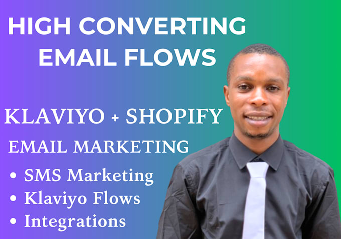 Gig Preview - Setup klaviyo email marketing flow, shopify klaviyo campaign, klaviyo flows