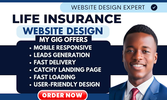 Gig Preview - Life insurance website life insurance leads insurance leads