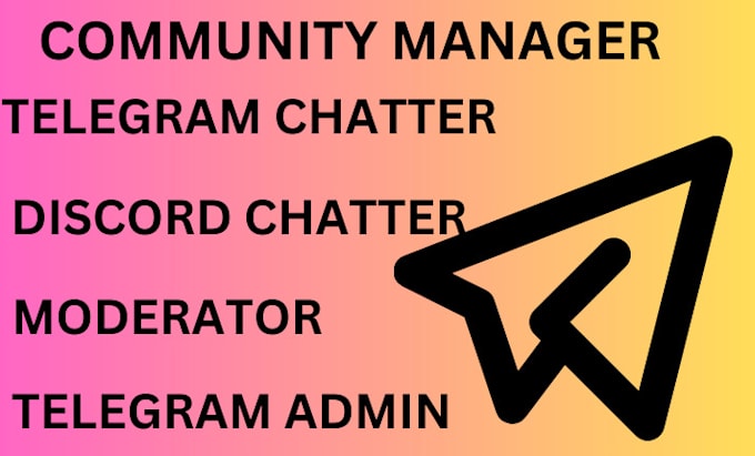 Gig Preview - Crypto telegram chatter community manager,  admin, mod, web3 hyper, discord chat