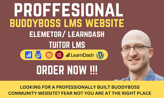 Gig Preview - Design or redesign community website with buddyboss, learnpress, learndash