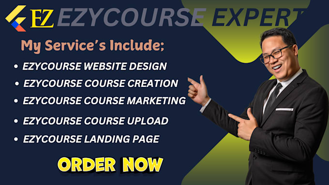 Gig Preview - Design ezycourse website, ezycourse course creation, ezycourse automation