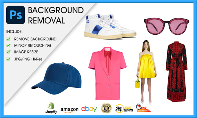 Gig Preview - Do product ecommerce photo editing and background removal