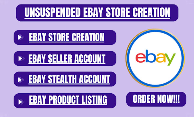 Gig Preview - Create a stable and standard ebay account, ebay seller account, ebay store, ebay