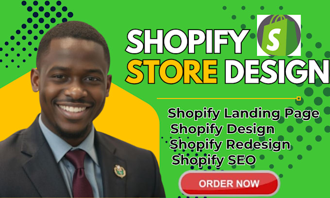 Gig Preview - Design shopify landing page redesign shopify store clone shopify website blog