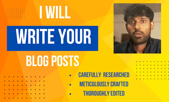 Gig Preview - Write your blog posts