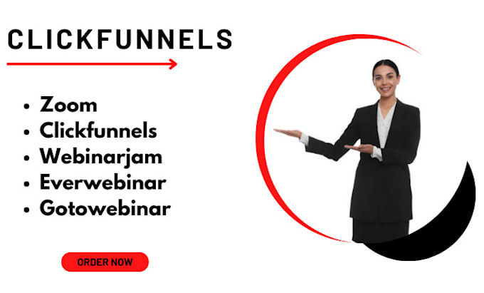 Gig Preview - Setup webinar funnel on zoom clickfunnel webinarjam everwebinar gotowebinar