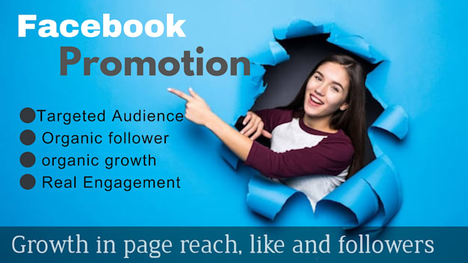 Gig Preview - Do organic facebook marketing promotion with real followers