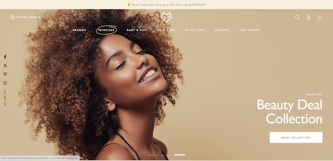 Gig Preview - Shopify website redesign shopify website design shopify website redesign