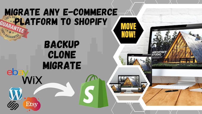 Bestseller - migrate wix, wordpress, bigcommerce, squarespace, weebly to shopify website