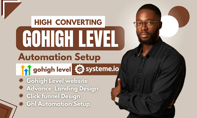 Gig Preview - Clone or design go high level website, ghl workflow, clikfunnels sales funnel