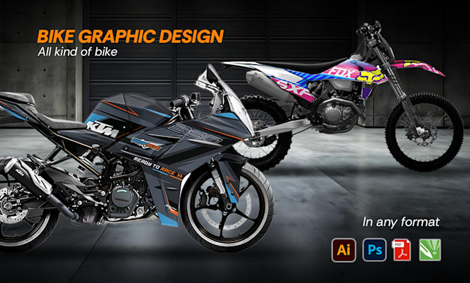 Gig Preview - Design a cool wrap decal all type of bike motorcycle mx