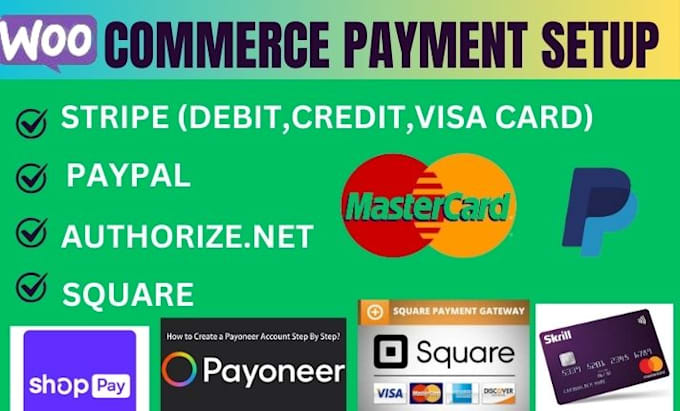 Gig Preview - Set up  and integrate verified shopify payment gateway stripe paypal square wise