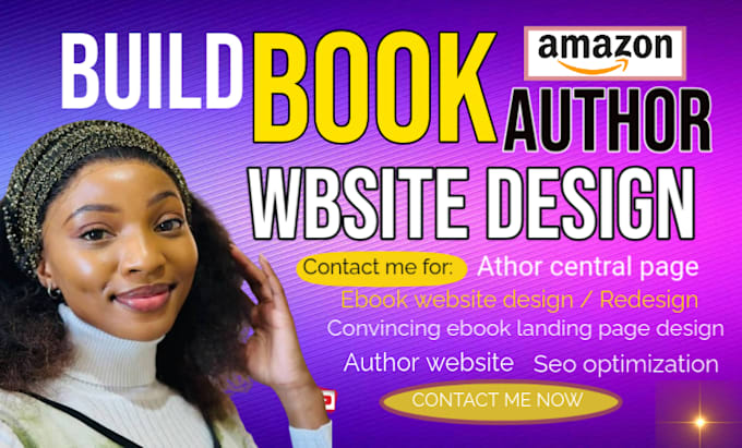 Gig Preview - Build author website design, amazon book store page, digital products store