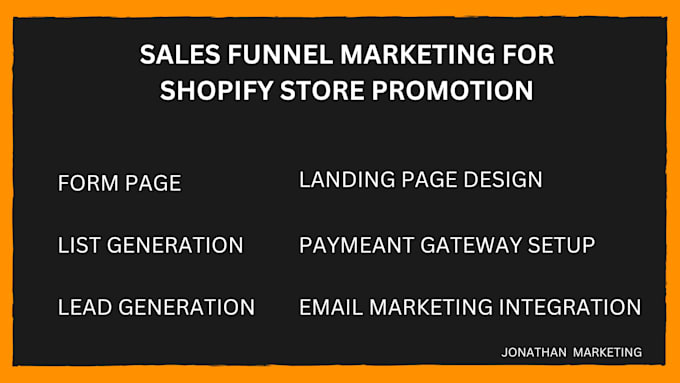 Gig Preview - Setup converting sales funnel for shopify  store promotion