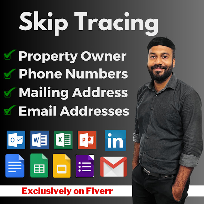 Gig Preview - Do bulk real estate skip tracing within 24 hours