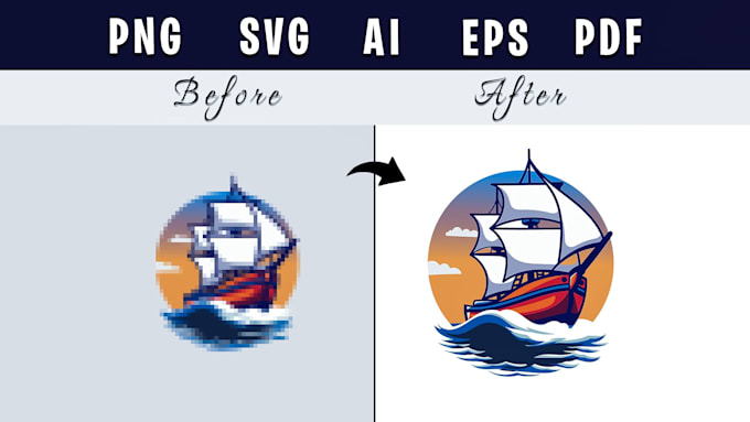 Gig Preview - Do vector tracing, redraw, redesign and convert to vector logo