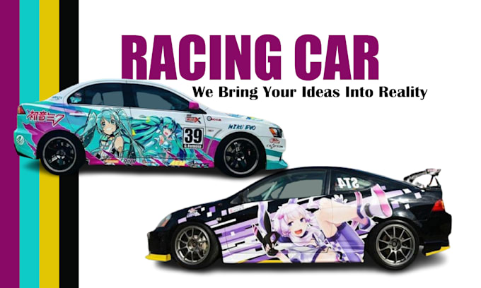 Gig Preview - Design vehicle wrap ,livery car wrap,rally car wrap,van wrap,truckwrap any wrap