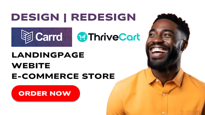 Gig Preview - Design converting checkout page unbounce thrivecart carrd landing page