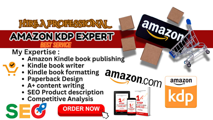 Gig Preview - Ghostwrite kindle book, do amazon kdp publishing, write SEO product description